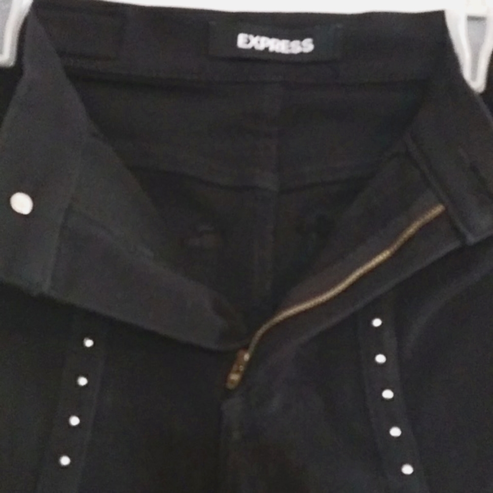 Express skinny jeans with rivets black size 4 - Picture 4 of 5